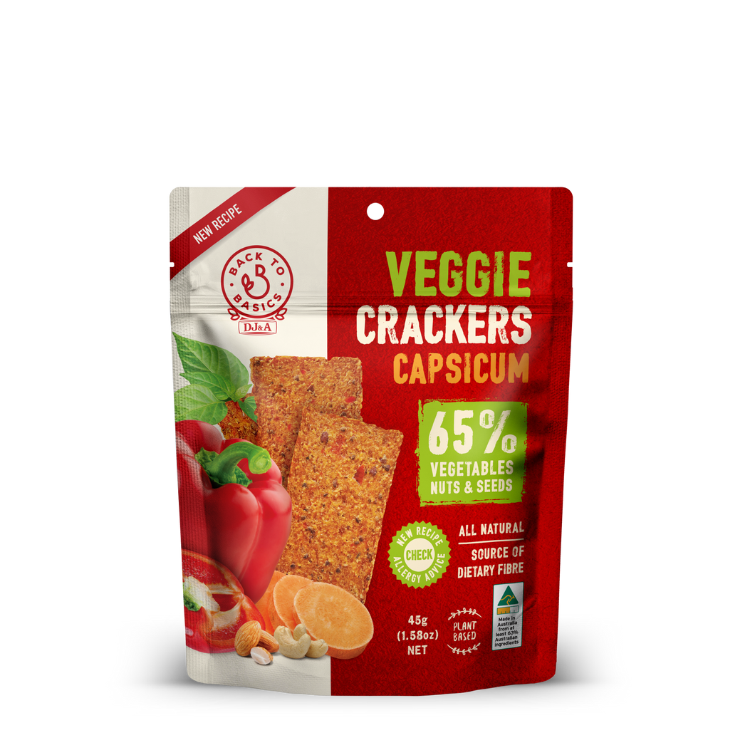 Veggie Crackers Capsicum  45g