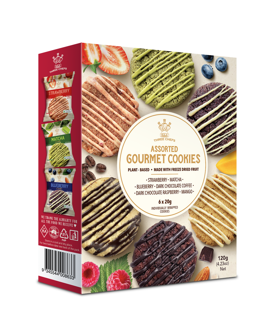Assorted Gourmet Cookies 120g