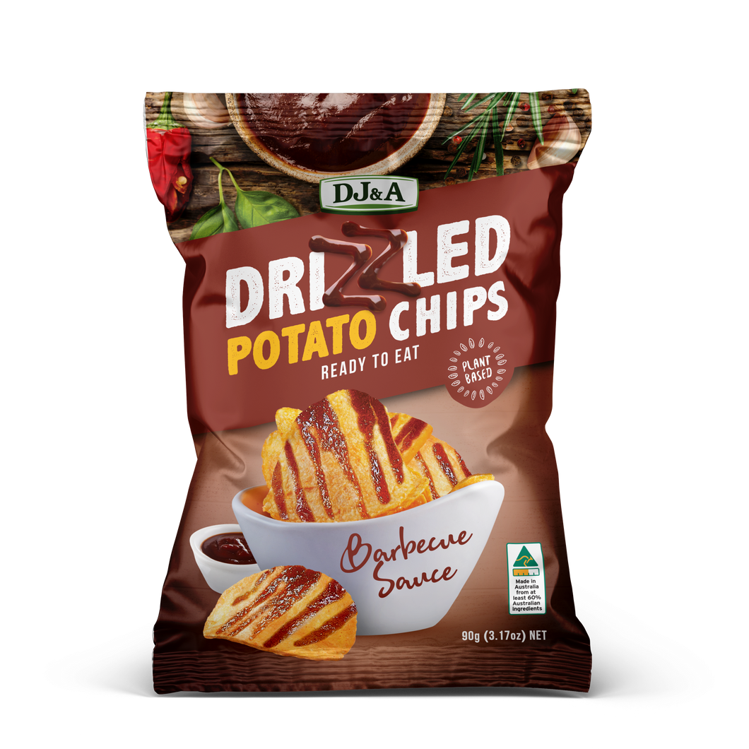 Drizzled Potato Chips Barbecue Sauce 90g