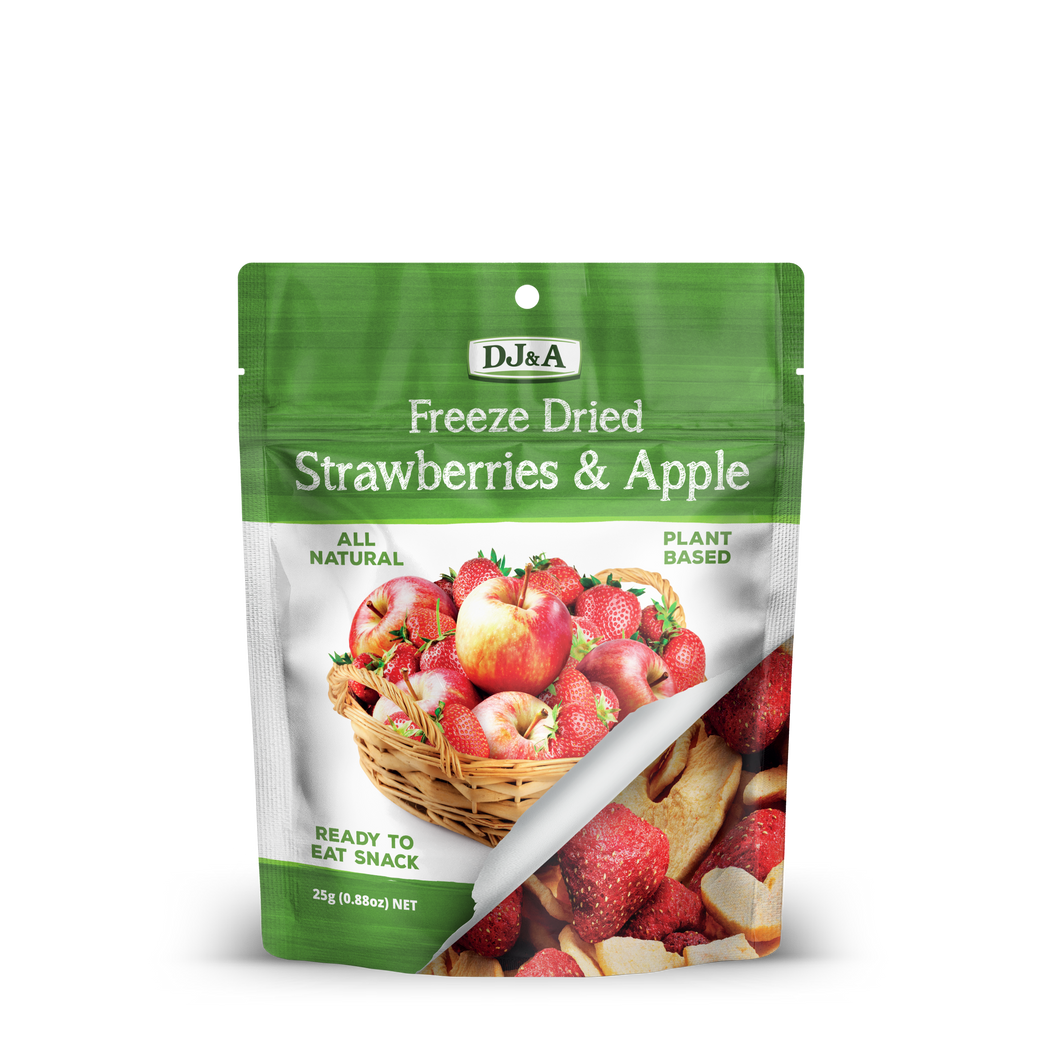 Freeze Dried Strawberries & Apple 25g