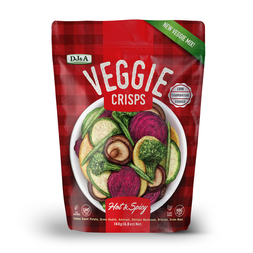 Veggie Crisps Hot & Spicy 140g
